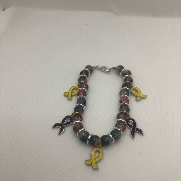 Hope Color Ribbon Bracelet - Picture 2 of 2